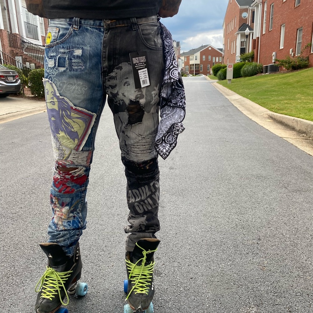 Dope exclusive HIGH TIMES men’s skinny jeans